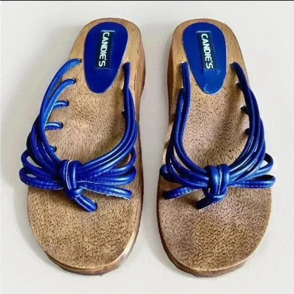 Candies Women’s Sandals Size 8 Platform Chunky Y2K 90s Fashion Strappy - Picture 1 of 13